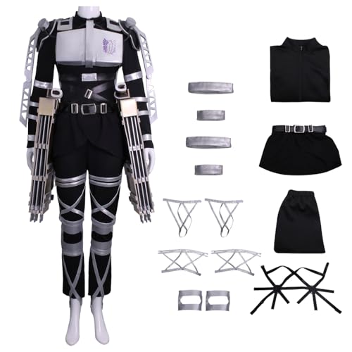 bi bi hou Mikasa Cosplay Kostüm AOT Cosplay Levi Kostüm Anime Attack On Titan Season 4 Verkleidung Survey Corps Uniform Halloween Karneval Weihnachten Party Bühnenauftritt Kostüm für Erwachsene bi bi hou Mikasa Cosplay Kostüm AOT Cosplay Levi Kostüm Anime Attack On Titan Season 4 Verkleidung Survey Corps Uniform Halloween Karneval Weihnachten Party Bühnenauftritt Kostüm für Erwachsene von bi bi hou