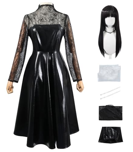 bi bi hou Osaragi Cosplay Kostüm Set mit Perücke Anime Sakamoto Days Cosplay Verkleidung Osaragi Uniform Schwarzes Gothic Kleid Halloween Karneval Party Bühnenauftritt Kostüm Erwachsene bi bi hou Osaragi Cosplay Kostüm Set mit Perücke Anime Sakamoto Days Cosplay Verkleidung Osaragi Uniform Schwarzes Gothic Kleid Halloween Karneval Party Bühnenauftritt Kostüm Erwachsene von bi bi hou