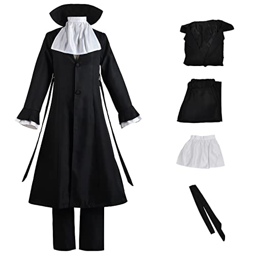 bi bi hou Ryunosuke Akutagawa Cosplay Kostüm Komplettes Set mit Perücke Anime Bungo Stray Dogs Cosplay Verkleidung Akutagawa Uniform Halloween Karneval Party Bühnenauftritt Kostüm Erwachsene bi bi hou Ryunosuke Akutagawa Cosplay Kostüm Komplettes Set mit Perücke Anime Bungo Stray Dogs Cosplay Verkleidung Akutagawa Uniform Halloween Karneval Party Bühnenauftritt Kostüm Erwachsene von bi bi hou