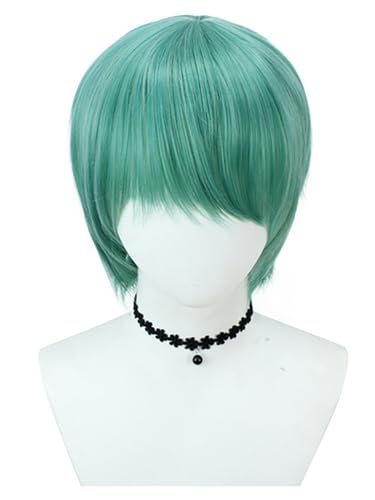 bi bi hou Saja Boys Baby Cosplay Perücke Grün Länge 30cm Anime KPop Demon Hunters Verkleidung Sajaboys Baby Wig Halloween Karneval Party Kostüm Zubehör Anime Perücke Erwachsene von bi bi hou