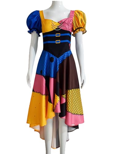 bi bi hou Sally Cosplay Kostüm für Damen Film Jack Skellington Verkleidung Skelett Braut Sally Kleid Gothic Gedruckt Kleider Weihnachten Halloween Karneval Party Bühnenauftritt Kostüm bi bi hou Sally Cosplay Kostüm für Damen Film Jack Skellington Verkleidung Skelett Braut Sally Kleid Gothic Gedruckt Kleider Weihnachten Halloween Karneval Party Bühnenauftritt Kostüm von bi bi hou