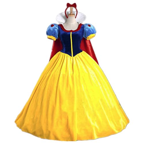 bi bi hou Schneewittchen Prinzessin Kleid Damen Schneewittchen Verkleidung Prinzessin Cosplay Kostüm Weihnachten Halloween Karneval Party Bühnenauftritt Kostüm für Erwachsene bi bi hou Schneewittchen Prinzessin Kleid Damen Schneewittchen Verkleidung Prinzessin Cosplay Kostüm Weihnachten Halloween Karneval Party Bühnenauftritt Kostüm für Erwachsene von bi bi hou