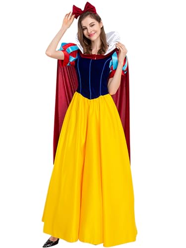 bi bi hou Schneewittchen Prinzessin Kleid Damen Schneewittchen Verkleidung Prinzessin Cosplay Kostüm Weihnachten Halloween Karneval Party Bühnenauftritt Kostüm für Erwachsene bi bi hou Schneewittchen Prinzessin Kleid Damen Schneewittchen Verkleidung Prinzessin Cosplay Kostüm Weihnachten Halloween Karneval Party Bühnenauftritt Kostüm für Erwachsene von bi bi hou