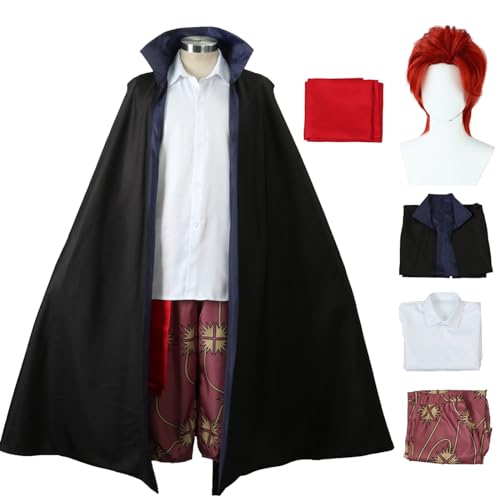 bi bi hou Shanks Cosplay Kostüm Set mit Perücke Anime Verkleidung Shanks Cosplay Halloween Karneval Weihnachten Party Kostüm für Erwachsene bi bi hou Shanks Cosplay Kostüm Set mit Perücke Anime Verkleidung Shanks Cosplay Halloween Karneval Weihnachten Party Kostüm für Erwachsene von bi bi hou