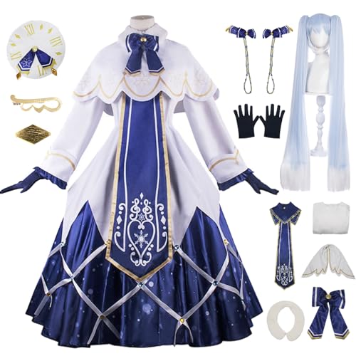 bi bi hou Snow Miku Cosplay Kostüm Set mit Perücke Anime H'atsune Miku Verkleidung Lolita Kleid Weihnachten Halloween Karneval Party Bühnenauftritt Kostüm Erwachsene bi bi hou Snow Miku Cosplay Kostüm Set mit Perücke Anime H'atsune Miku Verkleidung Lolita Kleid Weihnachten Halloween Karneval Party Bühnenauftritt Kostüm Erwachsene von bi bi hou