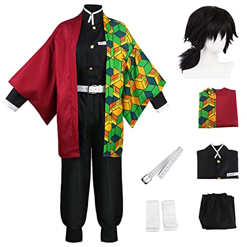 bi bi hou Tomioka Giyuu Cosplay Kostüm mit Perücke Anime Kostüm Kimetsu no Yaiba Cosplay Giyuu Uniform Set Weihnachten Halloween Karneval Party Bühnenauftritt Kostüm Erwachsene bi bi hou Tomioka Giyuu Cosplay Kostüm mit Perücke Anime Kostüm Kimetsu no Yaiba Cosplay Giyuu Uniform Set Weihnachten Halloween Karneval Party Bühnenauftritt Kostüm Erwachsene von bi bi hou
