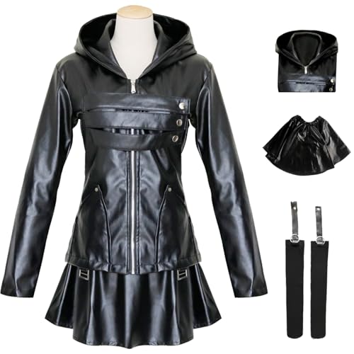 bi bi hou Touka Kirishima Cosplay Kostüm Set mit Perücke Anime Tokyo Ghoul Cosplay Verkleidung Kirishima Touka Uniform Halloween Karneval Party Bühnenauftritt Kostüm Erwachsene von bi bi hou