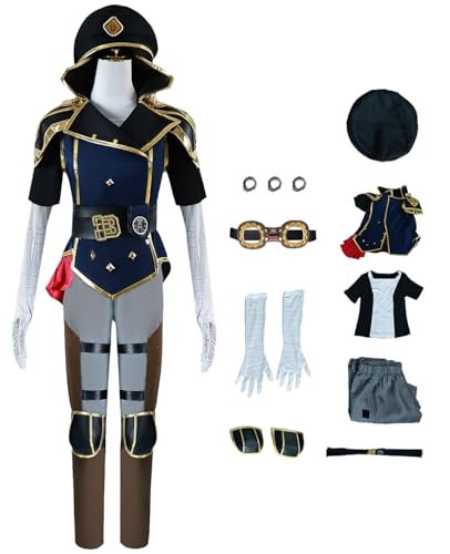 bi bi hou Vi Cosplay Kostüm Komplettes Set mit Perücke Anime Arcane 2 Cosplay Verkleidung Vi Uniform Polizistinnen Weihnachtstag Halloween Karneval Party Bühnenauftritt Kostüm bi bi hou Vi Cosplay Kostüm Komplettes Set mit Perücke Anime Arcane 2 Cosplay Verkleidung Vi Uniform Polizistinnen Weihnachtstag Halloween Karneval Party Bühnenauftritt Kostüm von bi bi hou