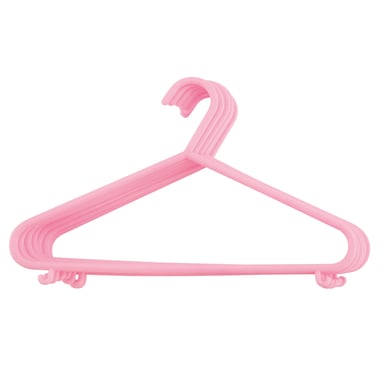 bieco Kleiderbügel aus Kunststoff 8 Stück rosa von bieco