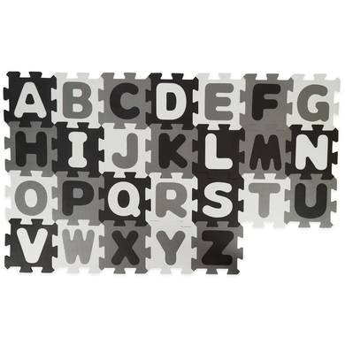 bieco Puzzlematte Buchstaben schwarz weiß von bieco
