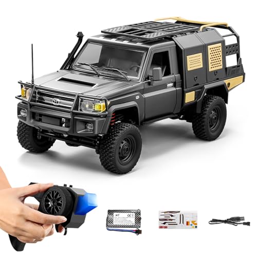ARRIS 1/12 Maßstab RC Crawler, MN-82S LC79 RTR RC Truck 4x4 Off Road Fahrzeuge 2.4GHz RC Modell für Erwachsene Hobby Spielzeug (Silber) von ARRIS