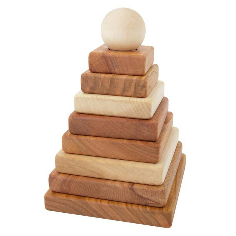 10-tlg Pyramiden Steckspiel mit natürlichen Ölen behandelt 10-tlg Pyramiden Steckspiel mit natürlichen Ölen behandelt