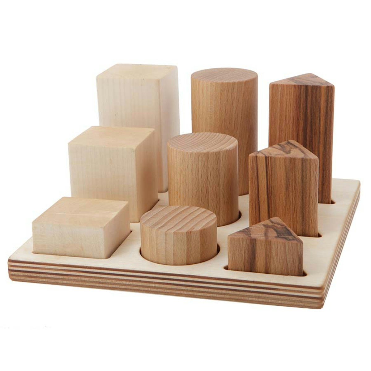 10-tlg kreatives natürliches 3D Steckspiel
