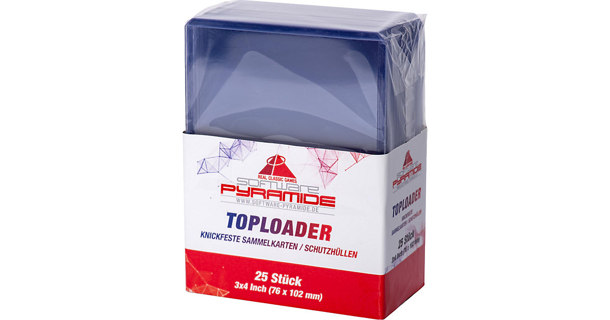 25er Toploader Clear Pack - Sammelkartenhüllen transparent