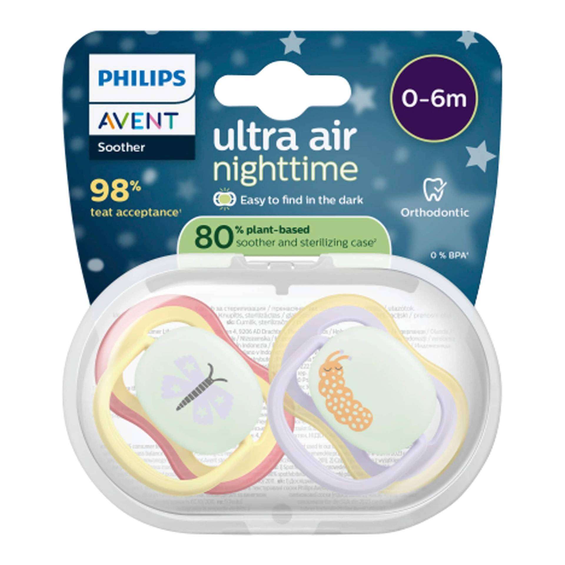 2er-Pack Schnuller ultra air Nighttime, 0-6M 2er-Pack Schnuller ultra air Nighttime, 0-6M