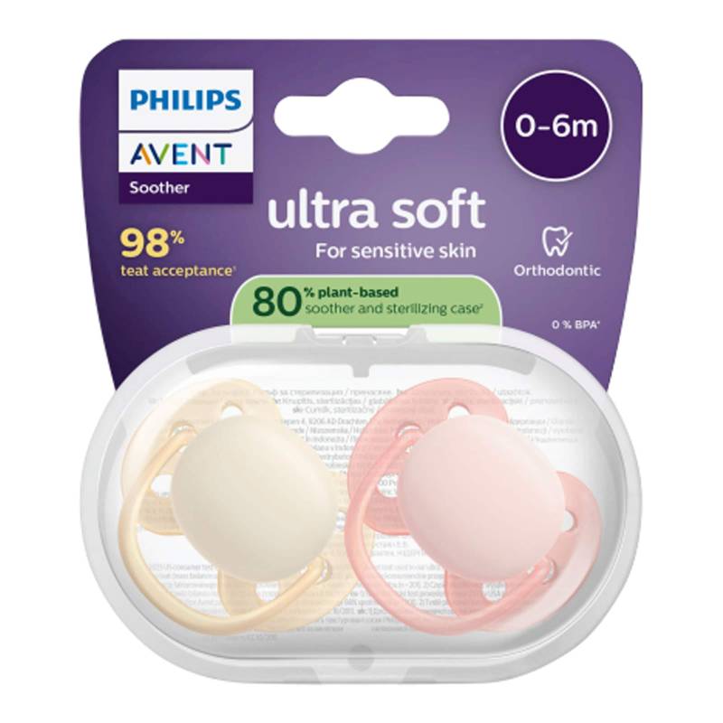 2er-Pack Schnuller ultra soft, 0-6M
