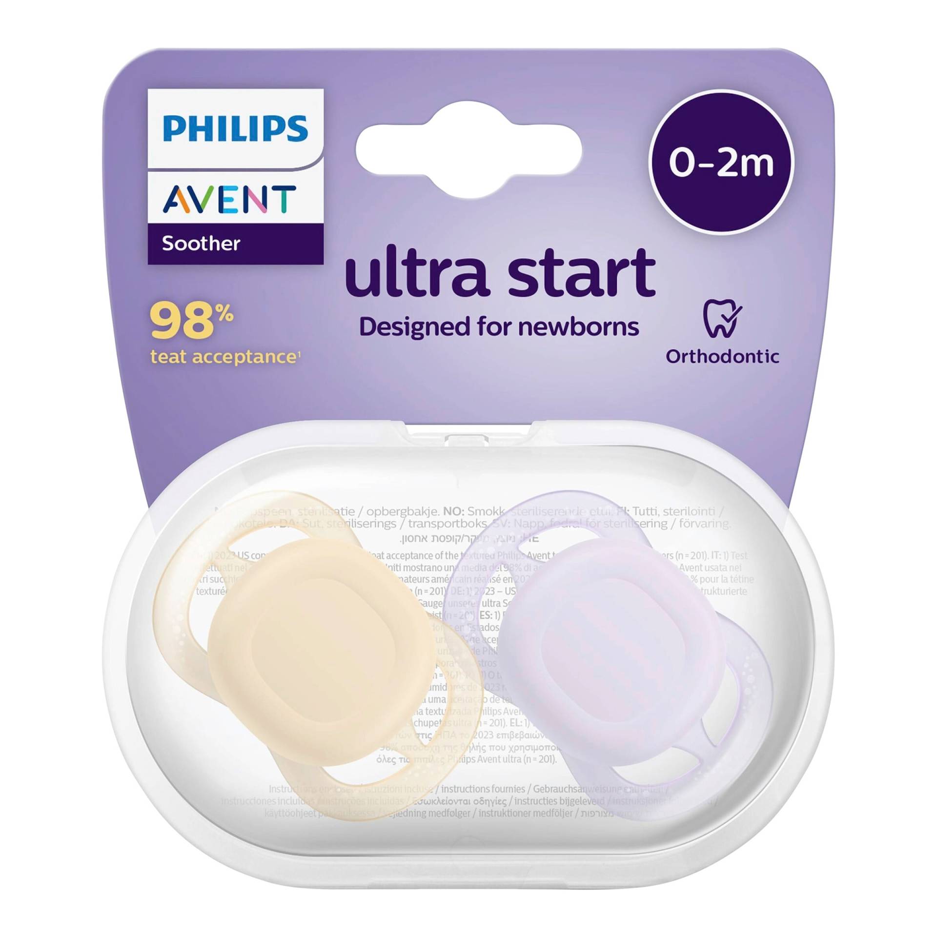 Philips Avent 2er-Pack Schnuller ultra start, 0-2M Philips Avent 2er-Pack Schnuller ultra start, 0-2M von Philips Avent