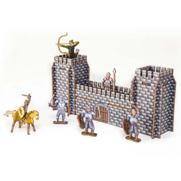 3D Bastelset Holzpappe: "Ritterburg"