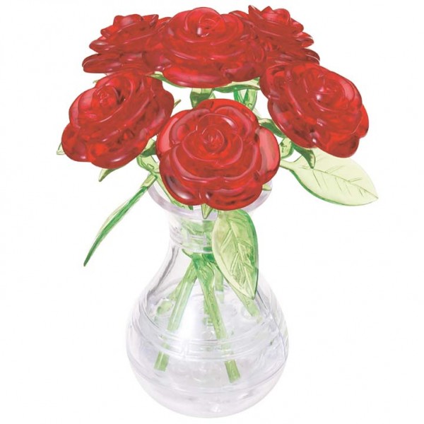 3D Crystal Puzzle - Rote Rosen 3D Crystal Puzzle - Rote Rosen