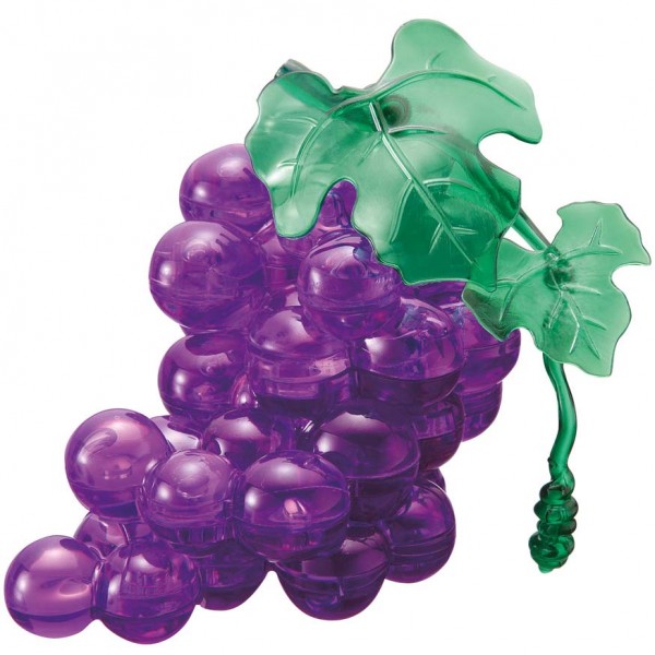 3D Crystal Puzzle - Trauben Lila