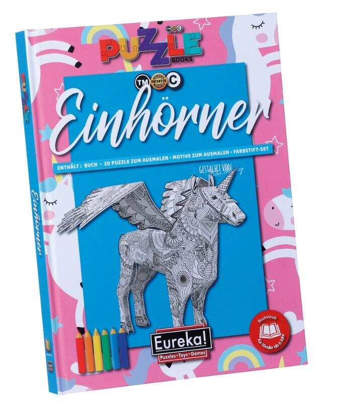 3D Puzzle Buch Einhörner