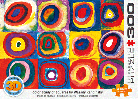 Farbstudie Quadrate, Kandinsky 3D Puzzle