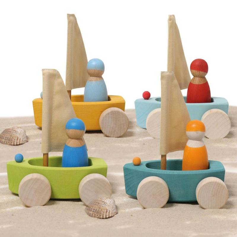 4 kleine Strandsegler, 8-tlg.