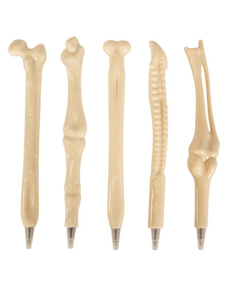 5-tlg. Kugelschreiber Knochen Set