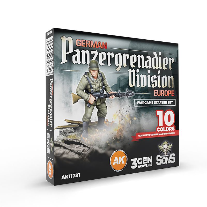AK Interactive German Panzergrenadier Division Europe Wargame Starter BoltAction AK Interactive German Panzergrenadier Division Europe Wargame Starter BoltAction