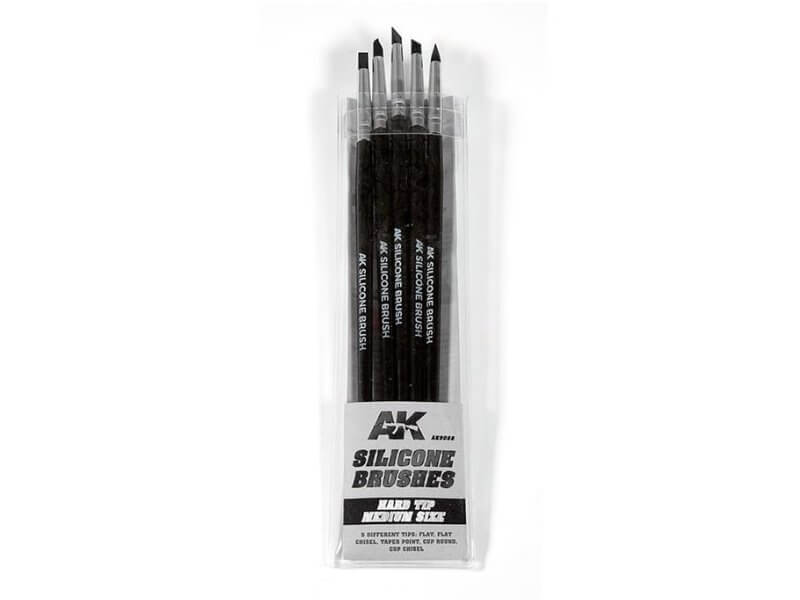 AK Interactive Silicone Brushes Hard Tip Medium Size Pinsel AK9088
