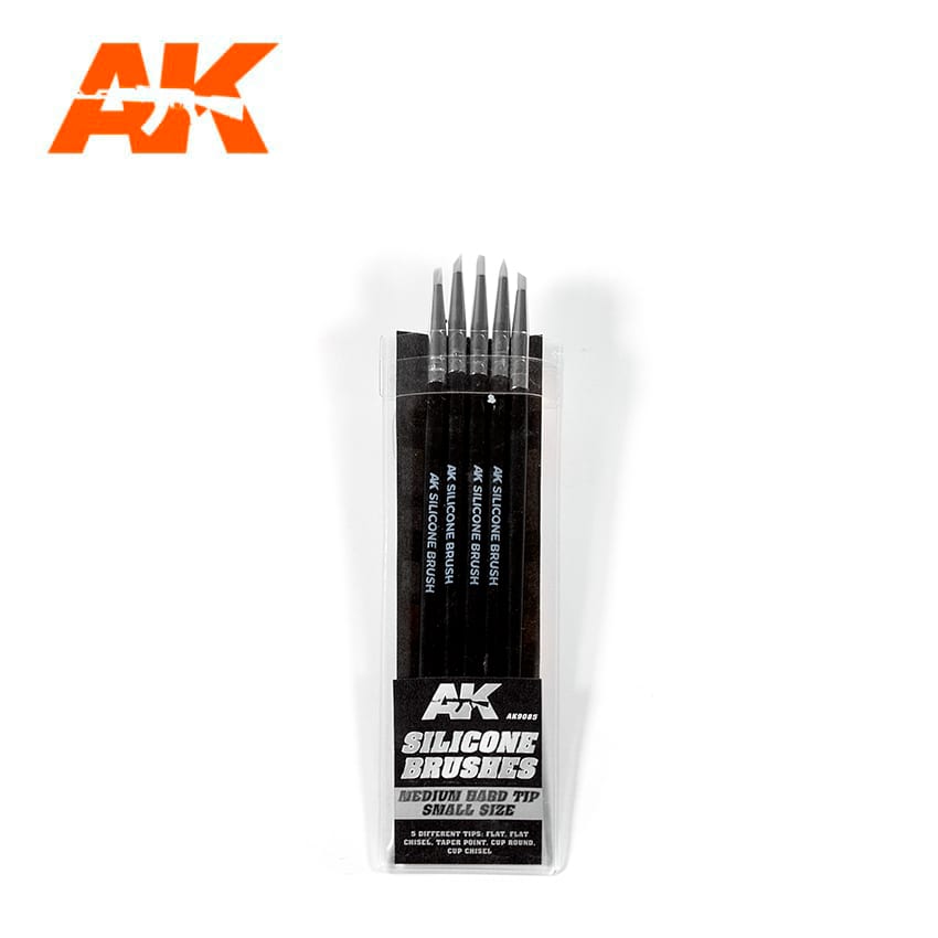 AK Interactive Silicone Brushes Medium Hard Tip Small Size Pinsel AK9085 AK Interactive Silicone Brushes Medium Hard Tip Small Size Pinsel AK9085