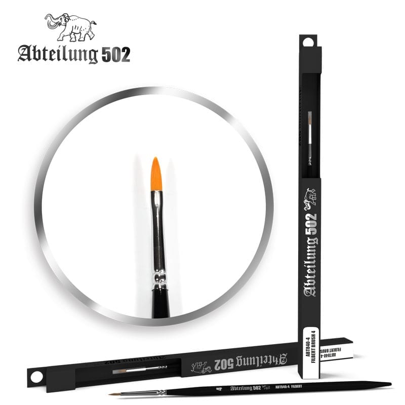 Abteilung 502 Filbert Brush 4 Synthetic Pinsel Malerei Malen Modellbau