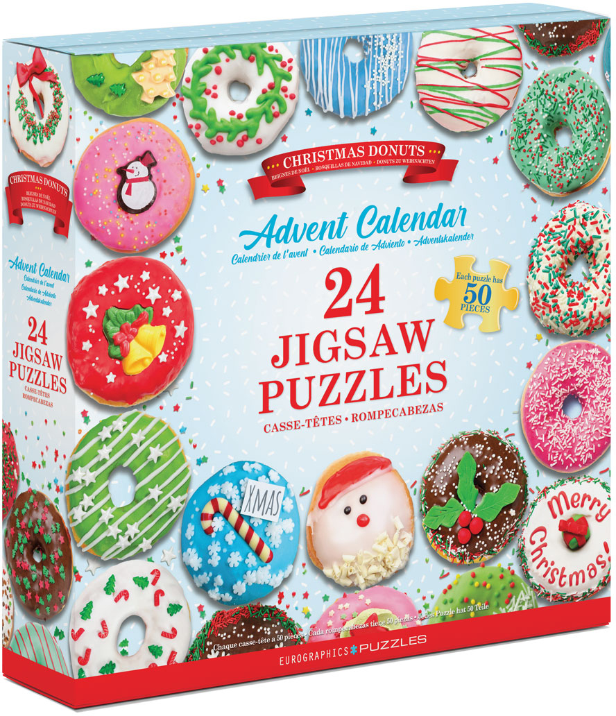 Weihnachtsdonuts - Puzzle-Weihnachtskalender