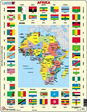 Afrika und Flaggen