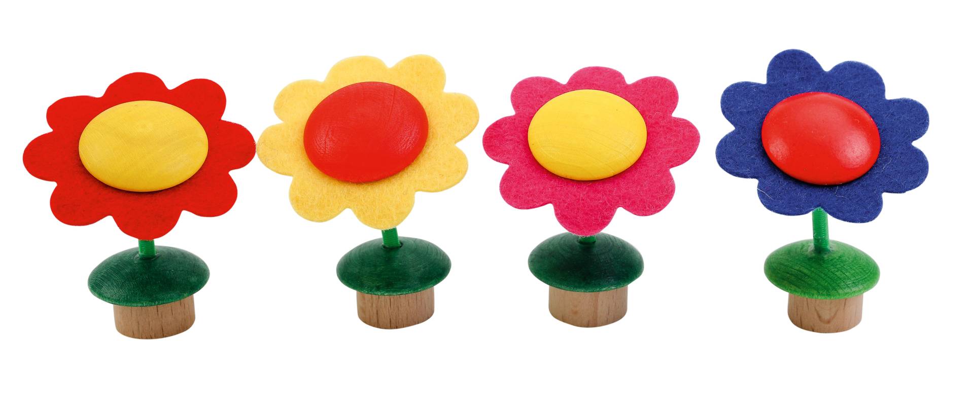 Ahrens Holzspielzeug - Geb. Kranz / Steckfigur Blume am Stiel