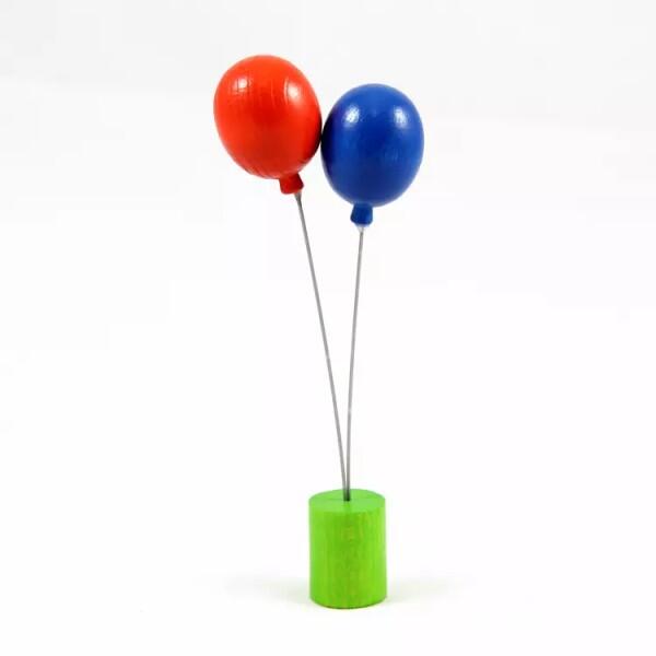 Ahrens Holzspielzeug - Stecker Luftballons blau/orange