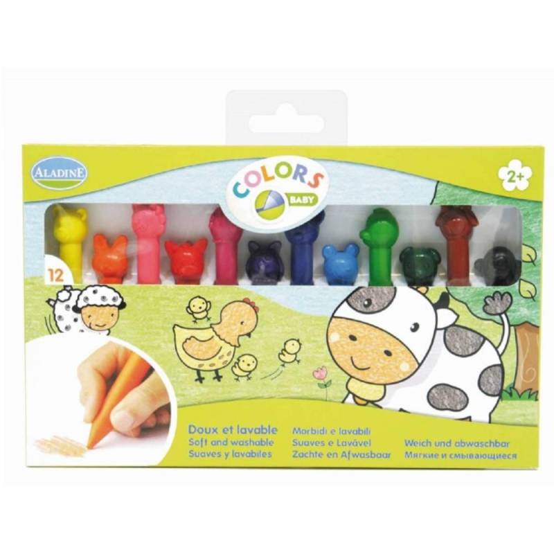 Aladine - 12 Wachsmalstifte Tiere Aladine - 12 Wachsmalstifte Tiere