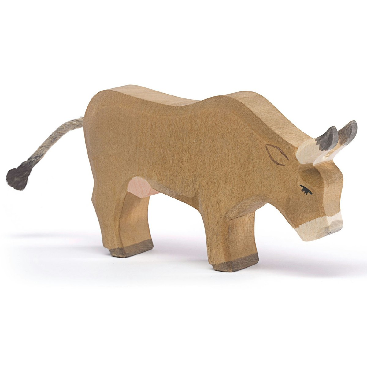 Almkuh fressend Holzfigur 8,6 cm Almkuh fressend Holzfigur 8,6 cm