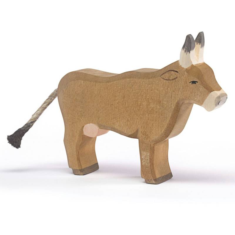 Almkuh stehend Holzfigur 11,5 cm