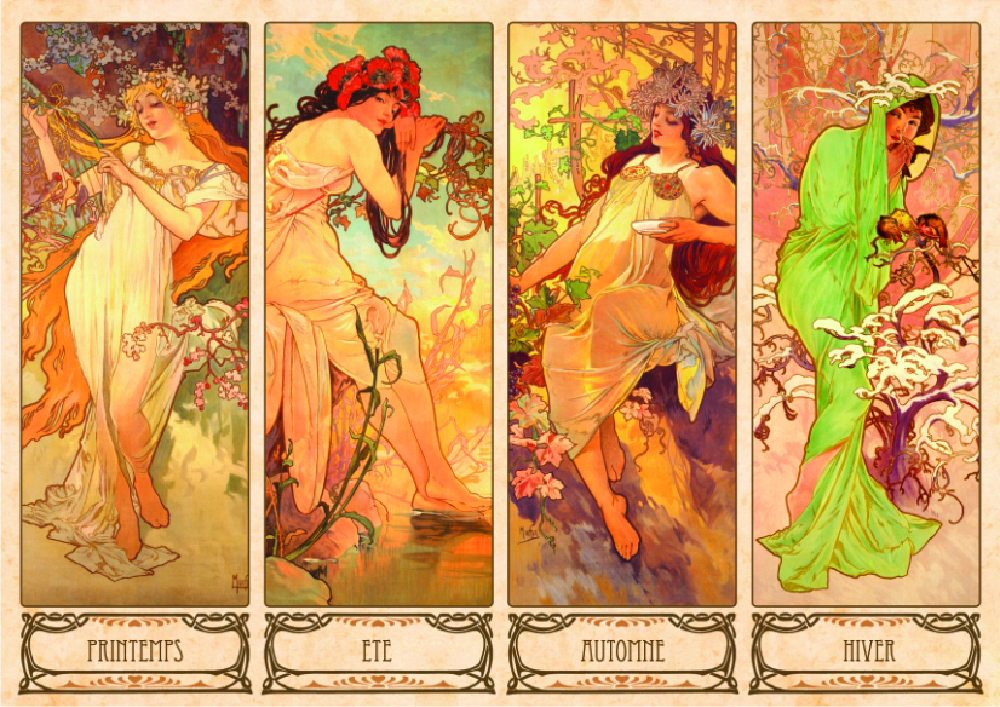 Alphonse Mucha � Die Jahreszeiten