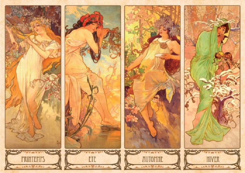 Alphonse Mucha � Die Jahreszeiten Alphonse Mucha � Die Jahreszeiten