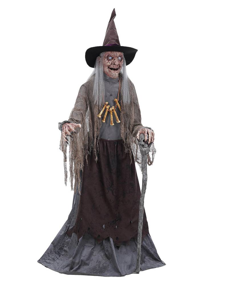 Alte Waldhexe Halloween Animatronic 180cm Alte Waldhexe Halloween Animatronic 180cm