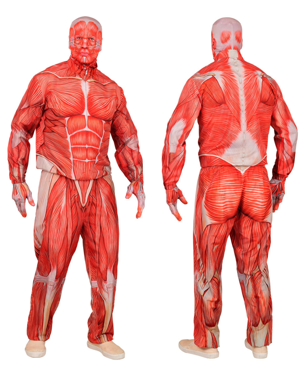 Anatomy Sofortkostüm mit Maske & Handschuhe L