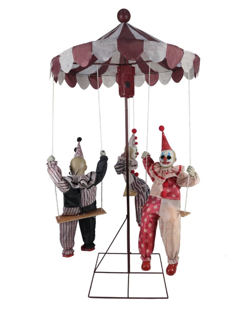 Animatronic Horrorclowns auf Karussell Animatronic Horrorclowns auf Karussell