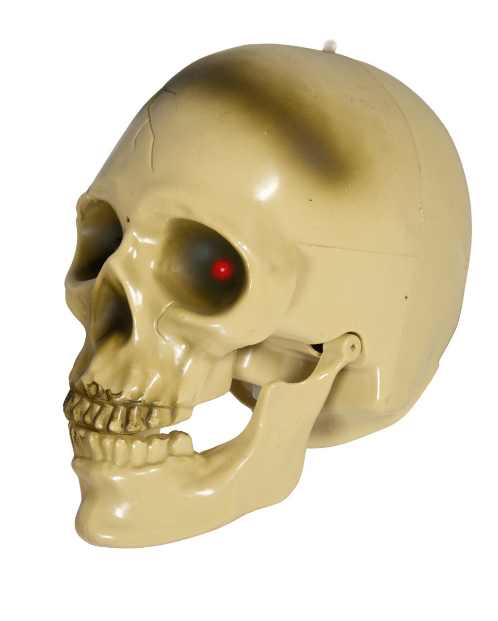 Animierter Totenkopf mit Licht, Sound & Bewegung 22cm