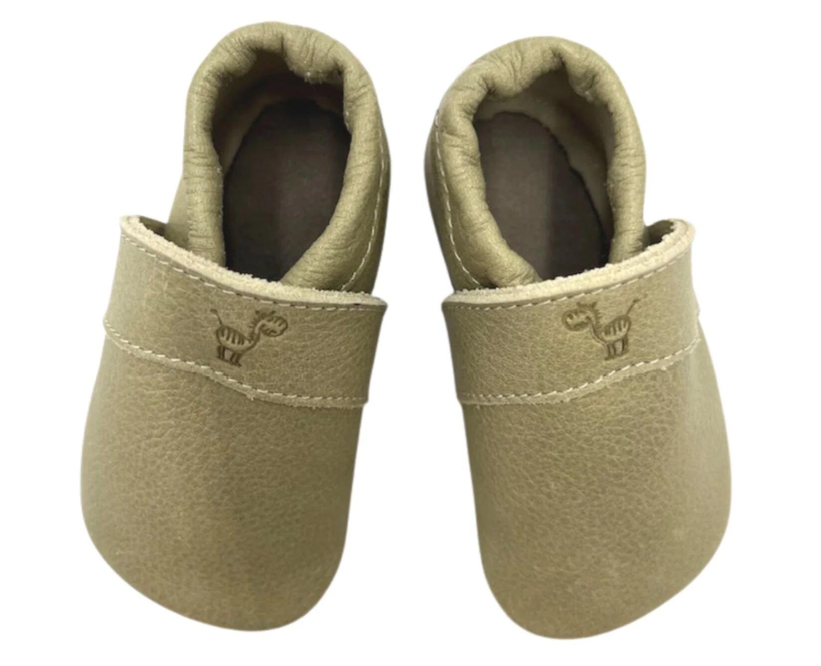 Anna und Paul - Krabbelschuhe uni schilf S