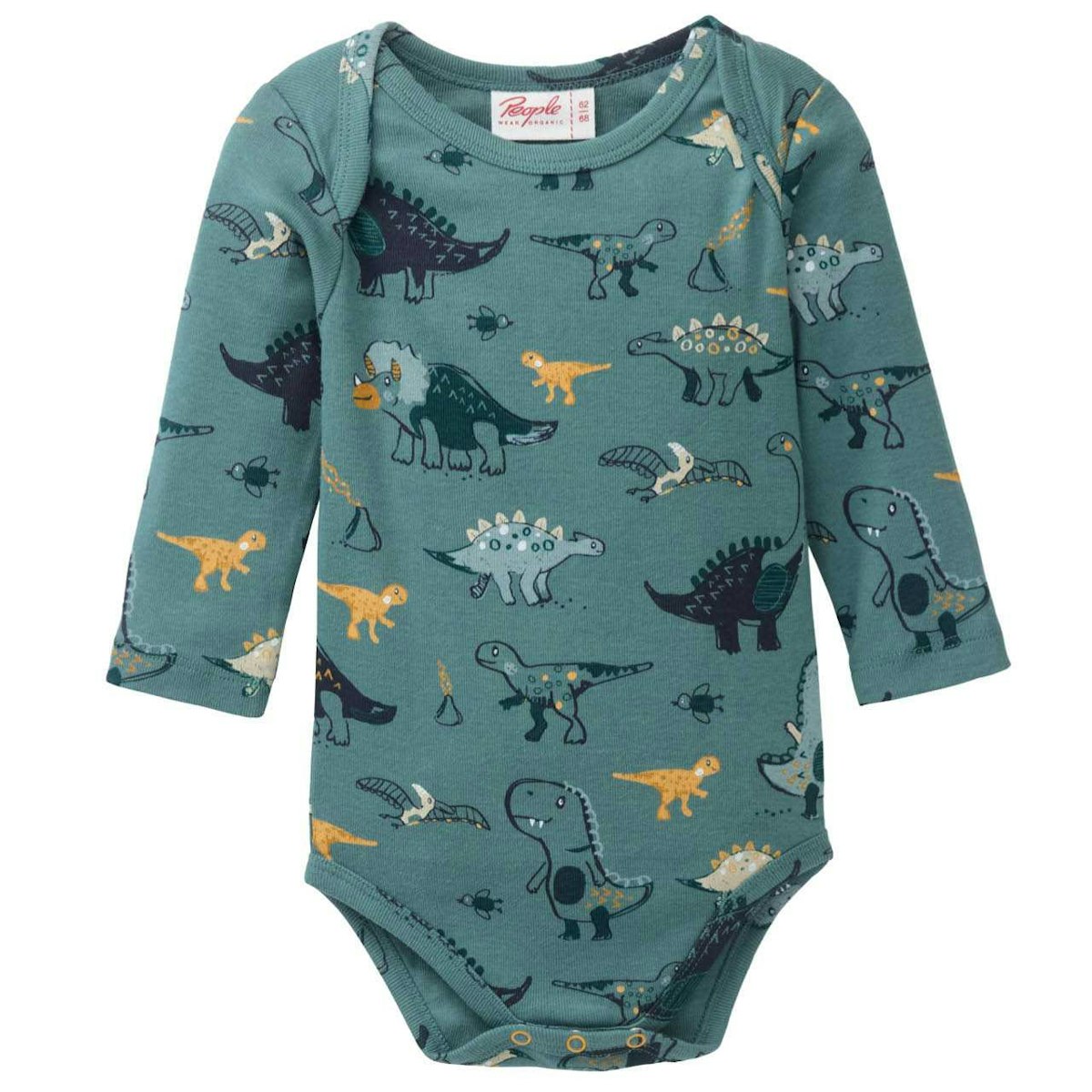 Anschmiegsamer Body langarm Dinosaurier 98/104