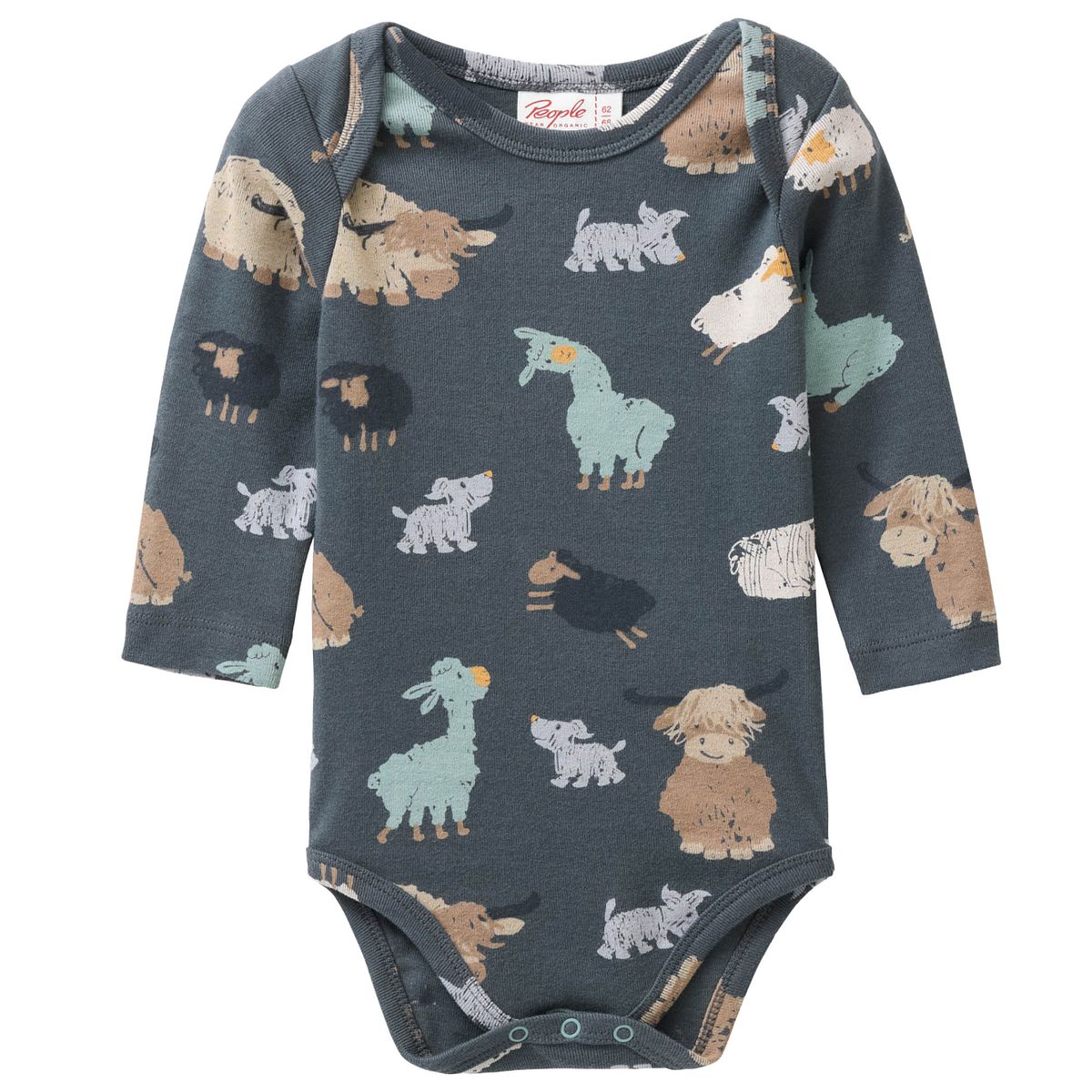 Anschmiegsamer Body langarm Tiere 98/104