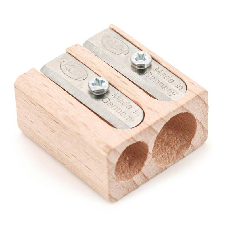 Anspitzer – Zweifacher Bleistiftspitzer Buchenholz Anspitzer – Zweifacher Bleistiftspitzer Buchenholz