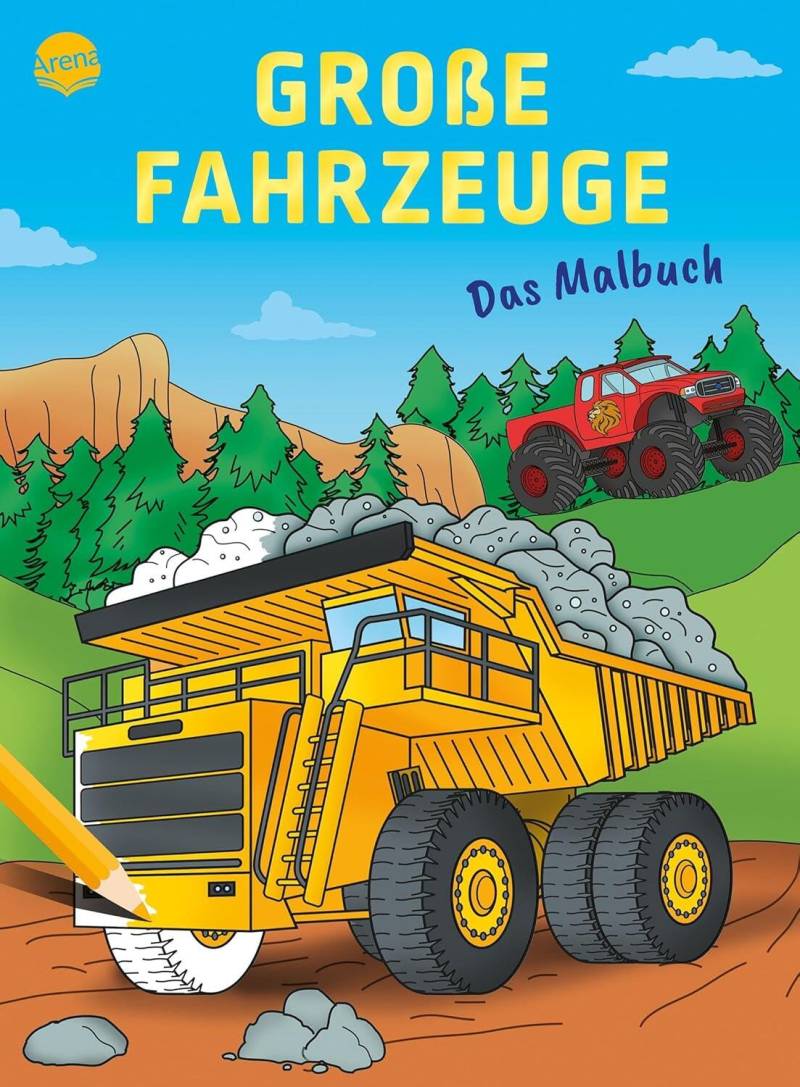 Arena Verlag - Große Fahrzeuge, Das Malbuch